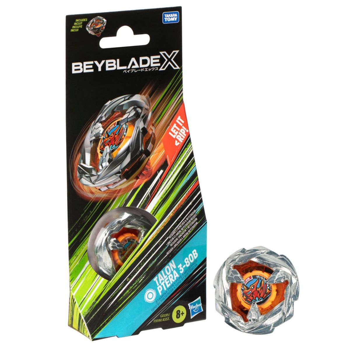 BEYBLADE - Trompo Beyblade X Kit De Refuerzo Talon Ptera 3-80B