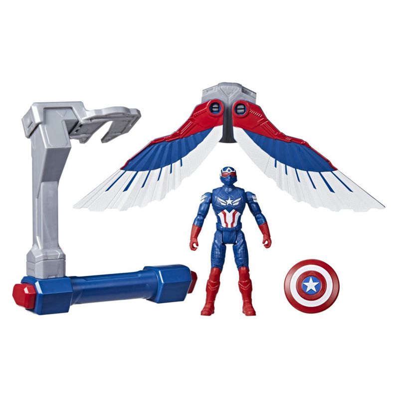 MARVEL - Figura De Acción Epic Hero Series Brave New World Vuelo Controlado Capitán América Marvel