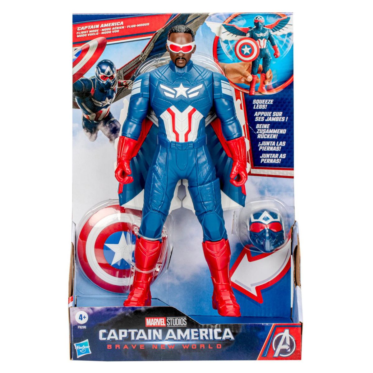 MARVEL - Figura De Acción Avengers Brave New World Modo Vuelo Capitán América Marvel