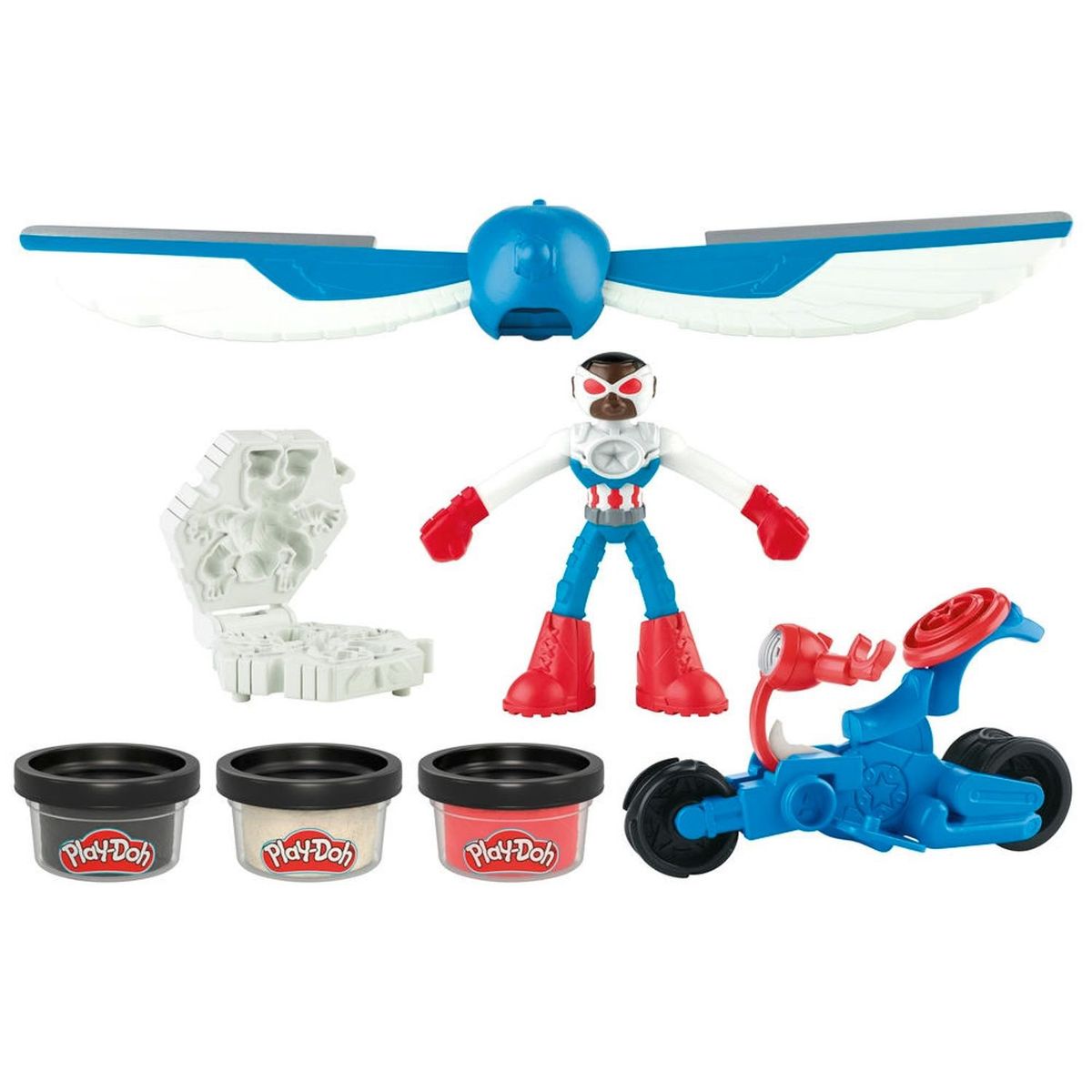 PLAY DOH - Masas Y Plastilinas Play Doh Set Juego De Moto Cortadora Capitán América