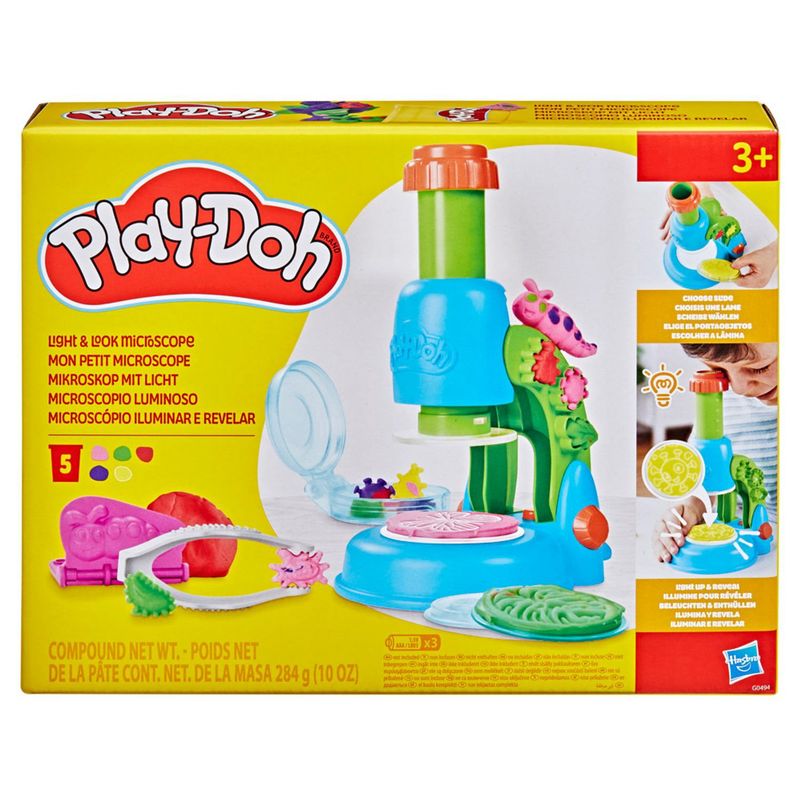 PLAY DOH - Masas Y Plastilinas Set Microscopio Luminoso Play Doh
