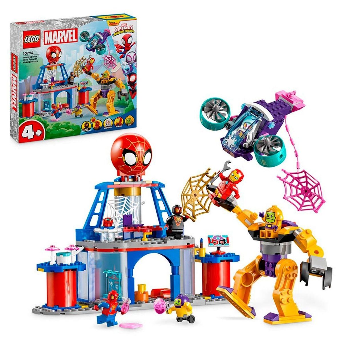 LEGO - Lego Marvel: Cuartel General Arácnido del Equipo Spidey