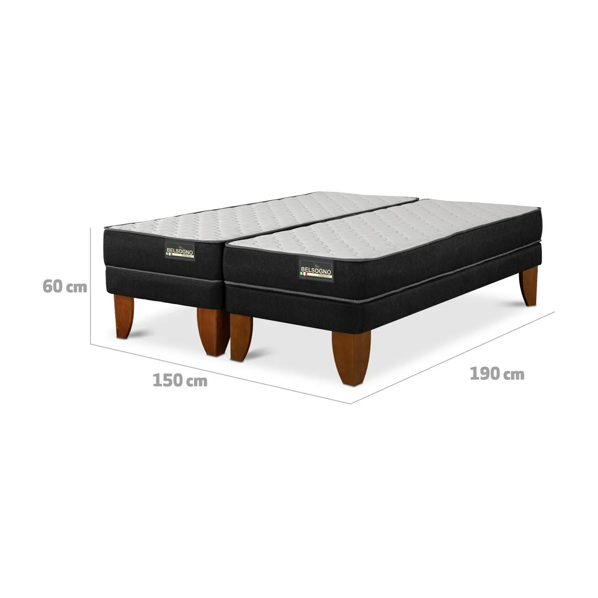 BELSOGNO - Duplex Cama Europea Lite 0.75X1.90 Cm Belsogno