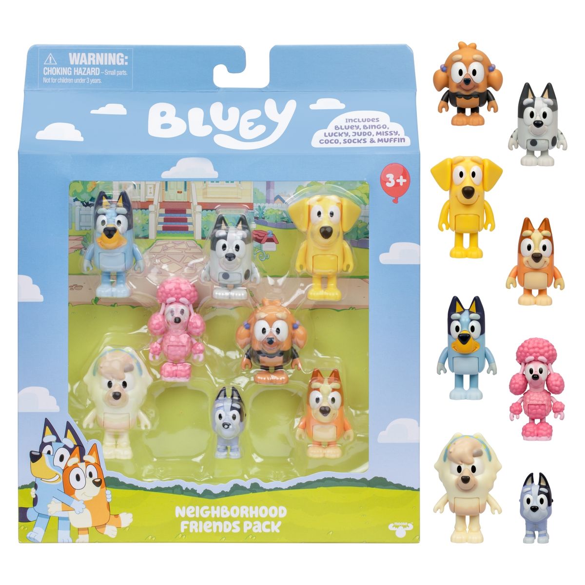 BLUEY - Pack 8 Figuras S11 Bluey