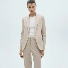 MANGO - Blazer Traje Entallada Mujer