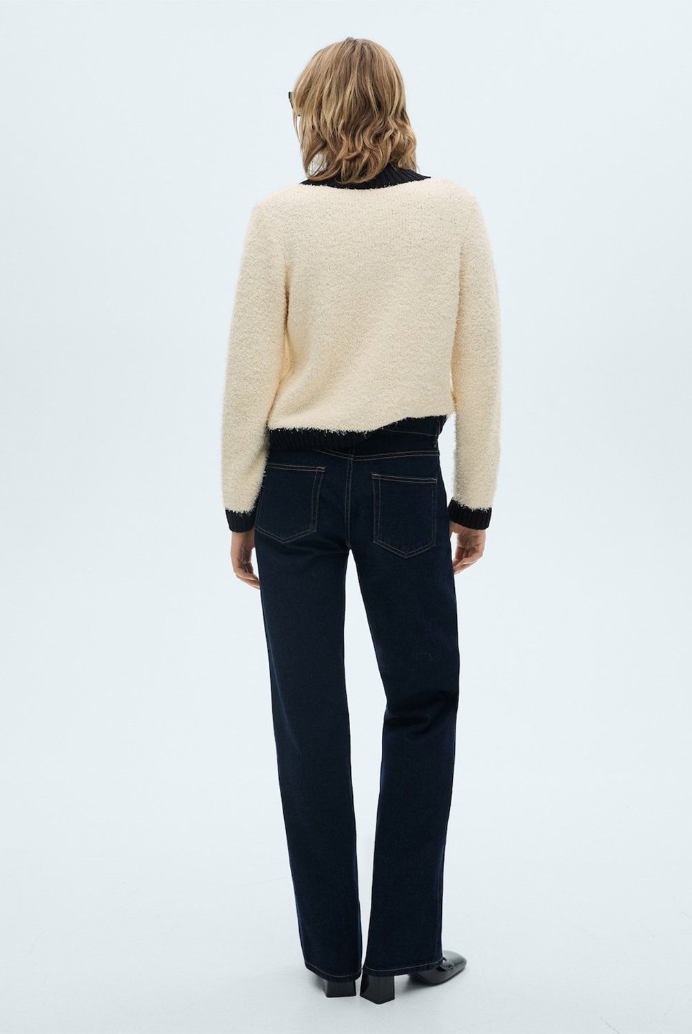 MANGO - Sweater Botones Contraste Mujer Mango