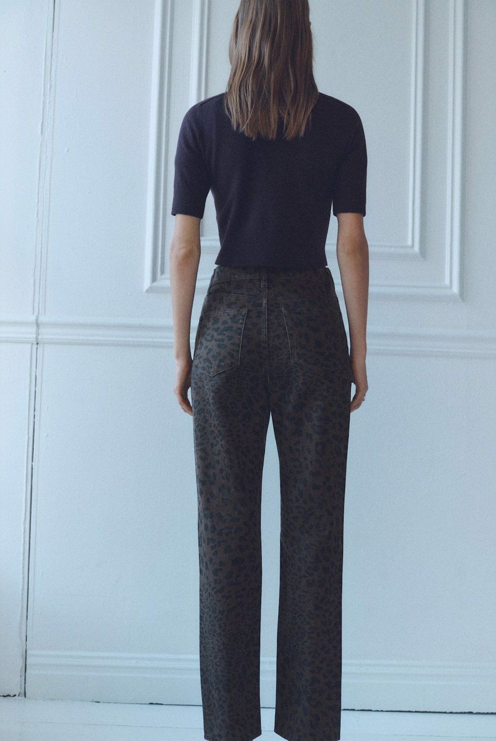 MANGO - Jeans Rectos Leopardo Mujer Mango