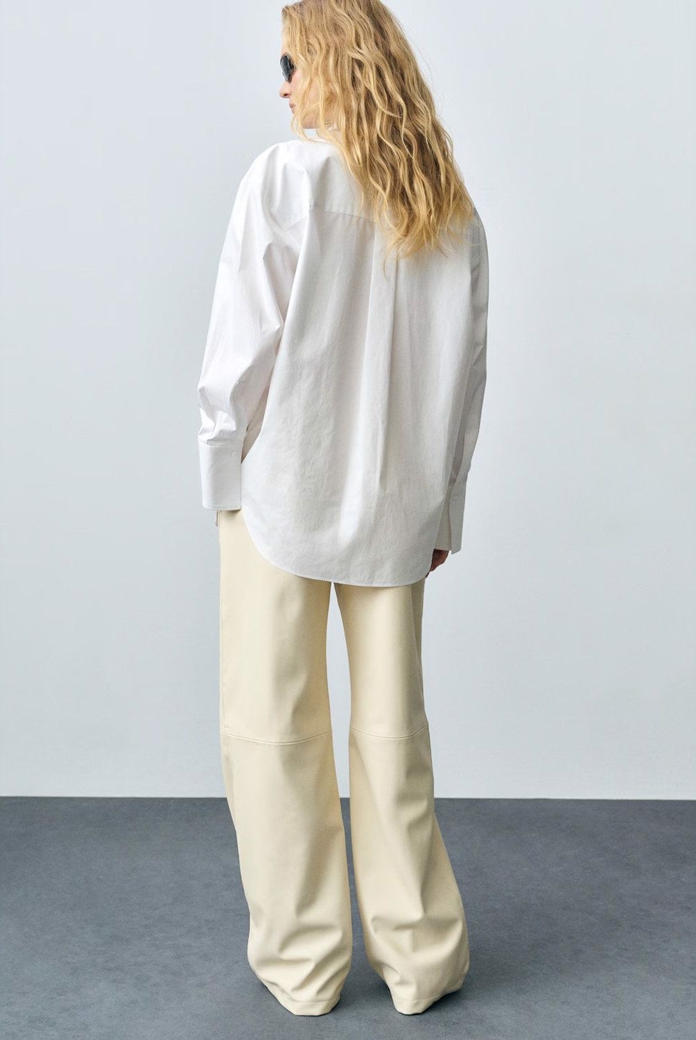 MANGO - Camisa Algodón Oversize Mujer Mango