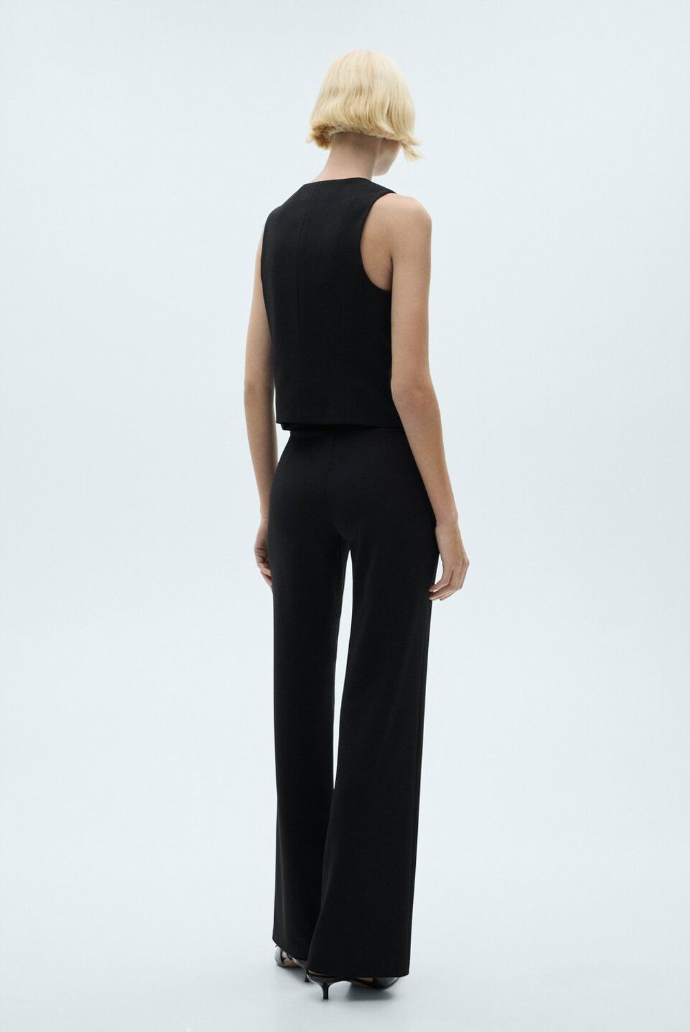 MANGO - Chaleco Traje Botones Mujer Mango