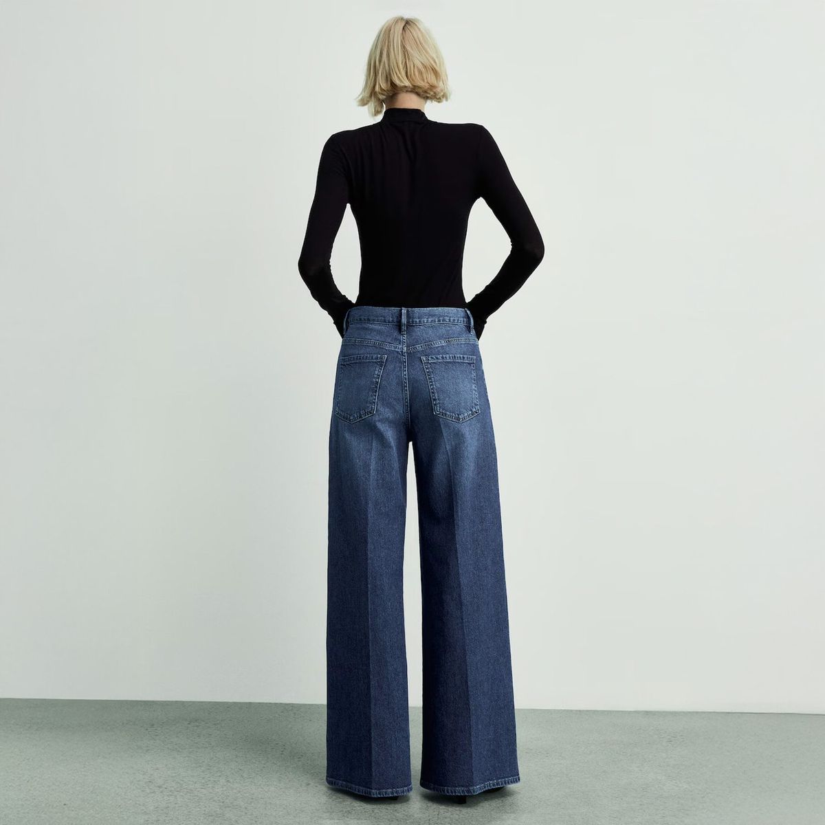 MANGO - Jeans Wideleg Tiro Alto Mujer Mango