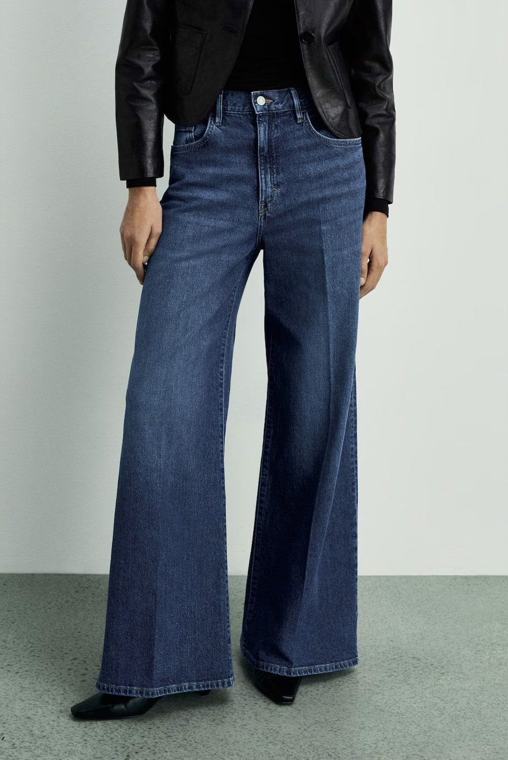 MANGO - Jeans Wideleg Tiro Alto Mujer Mango