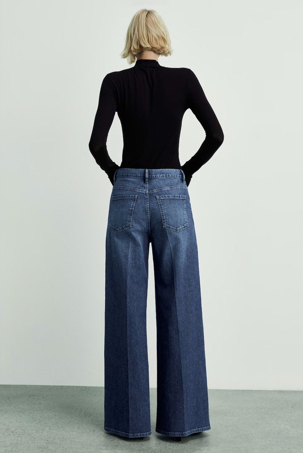 MANGO - Jeans Wideleg Tiro Alto Mujer Mango