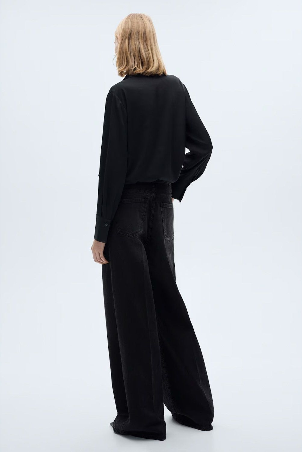 MANGO - Jeans Wideleg Tiro Alto Mujer Mango