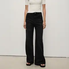 MANGO - Jeans Wideleg Tiro Alto Mujer
