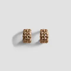 MANGO - Aros Aros Trenzados Mujer
