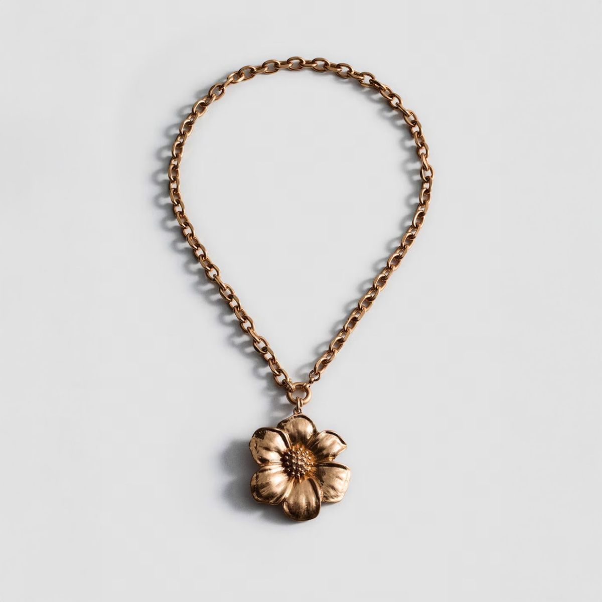 MANGO - Collar Colgante Flor Mujer Mango