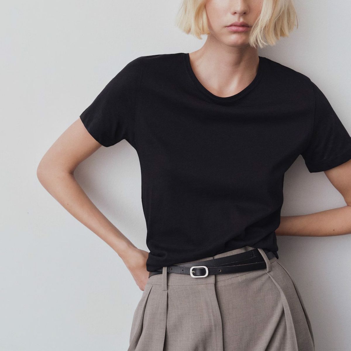 MANGO - Polera Algodón Manga Corta Mujer Mango