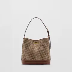 MANGO - Bolso Shopper Estampado Logo Mujer
