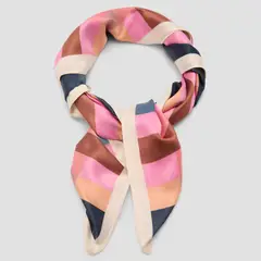 MANGO - Pañuelo Cuadros Satinado Mujer