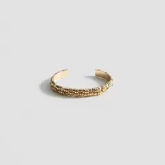 MANGO - Pulsera Rígida Entrelazada Mujer