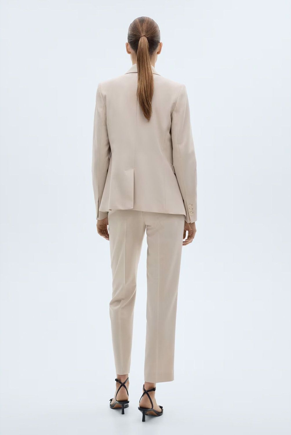 MANGO - Pantalón Recto Traje Mujer Mango