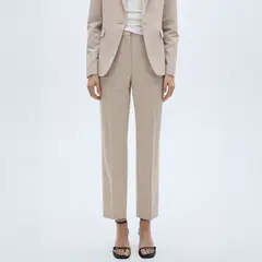 MANGO - Pantalón Recto Traje Mujer