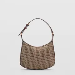 MANGO - Bolso Hombro Estampado Logo Mujer