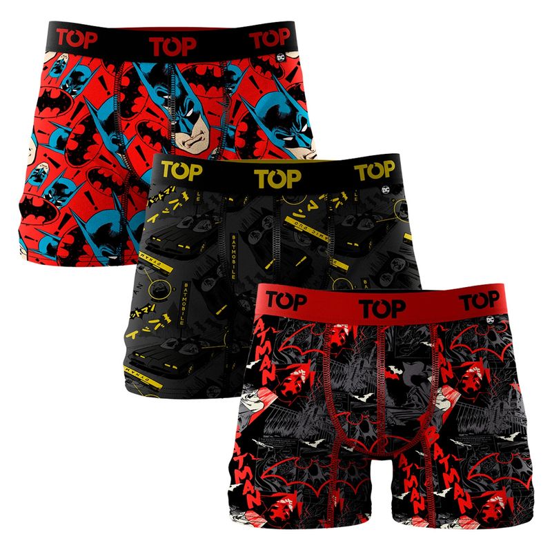 TOP - Pack De 3 Boxers Medio Hombre Top
