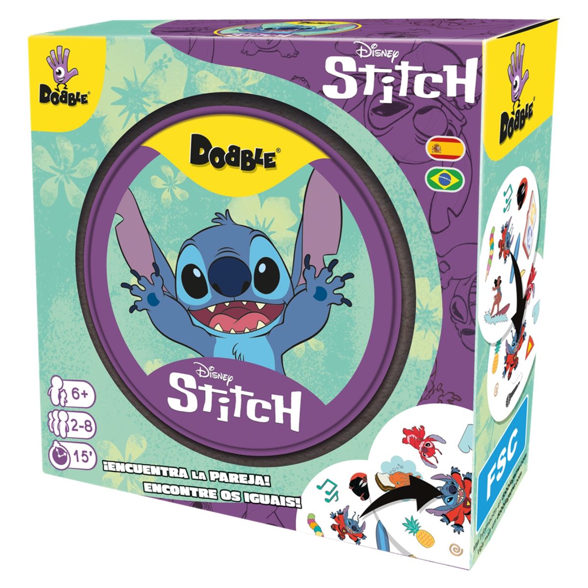 ASMODEE - Juego de Mesa Dobble Lilo Y Stitch