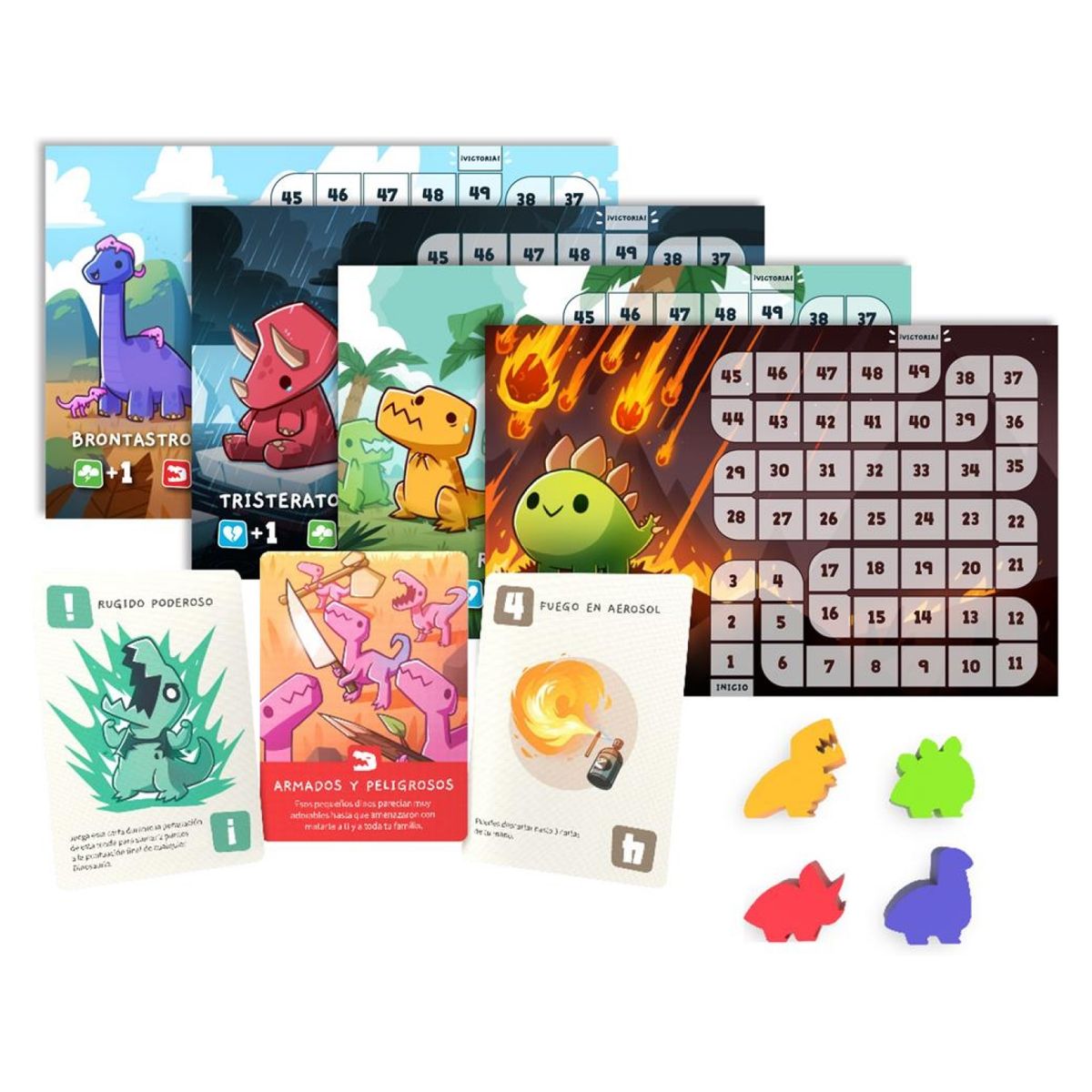 ASMODEE - Juego de Mesa Happy Little Dinosaurs