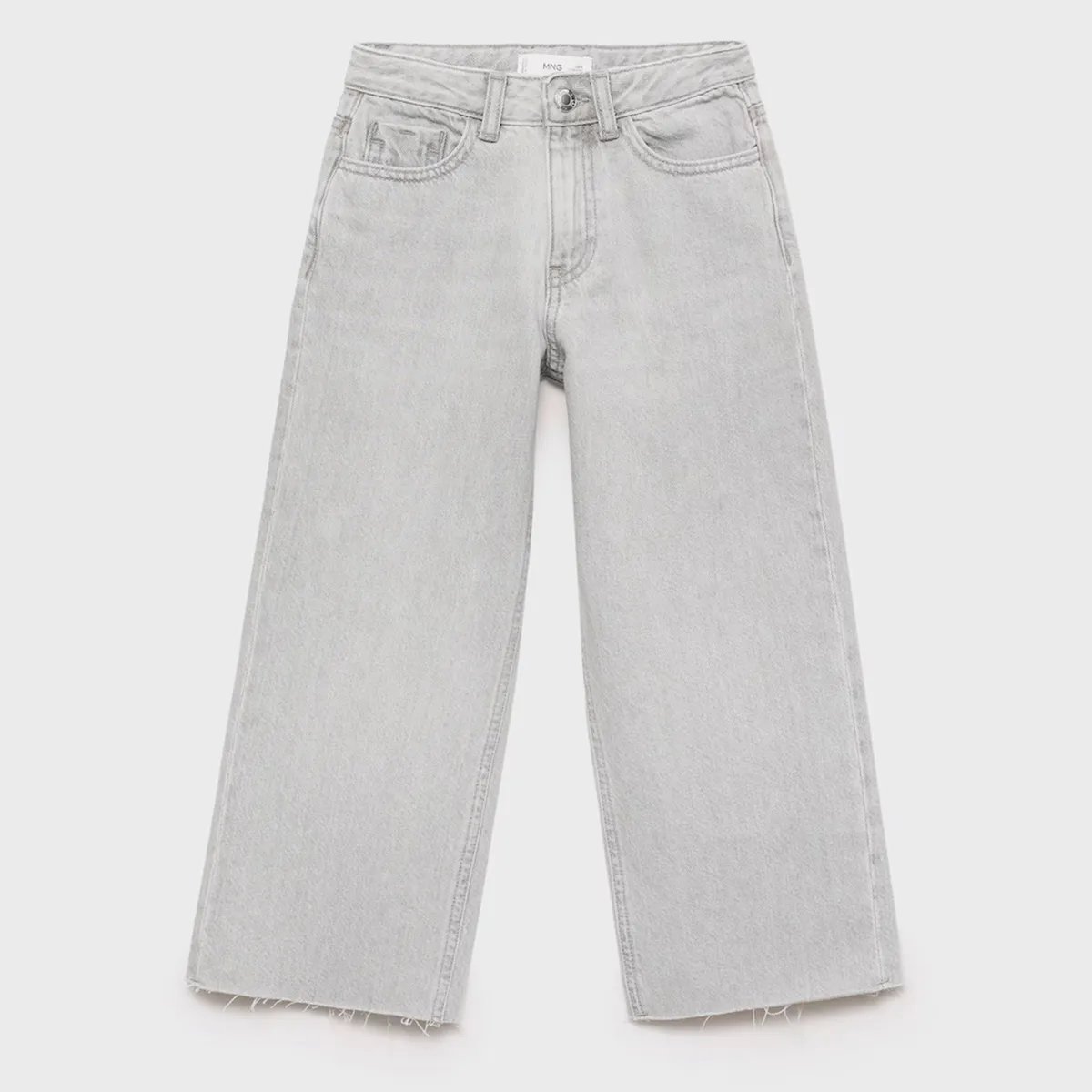 MANGO KIDS - Jeans Culotte Bajo Deshilachado Niña Mango Kids