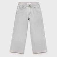 Jeans Culotte Bajo Deshilachado Niña