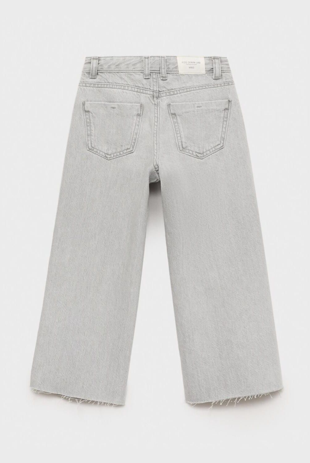 MANGO KIDS - Jeans Culotte Bajo Deshilachado Niña Mango Kids