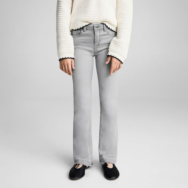 MANGO KIDS - Jeans Flare Bajo Deshilachado Niña Mango Kids