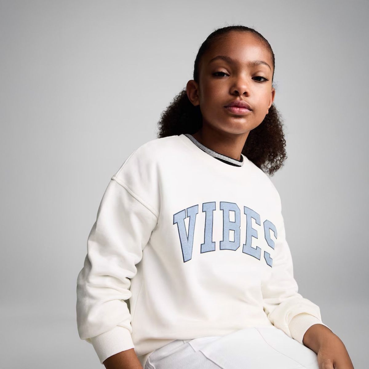 MANGO KIDS - Polerón Mensaje Estampado Niña Mango Kids