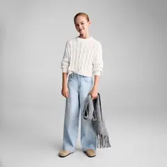 MANGO KIDS - Sweater Punto Trenzado Niña