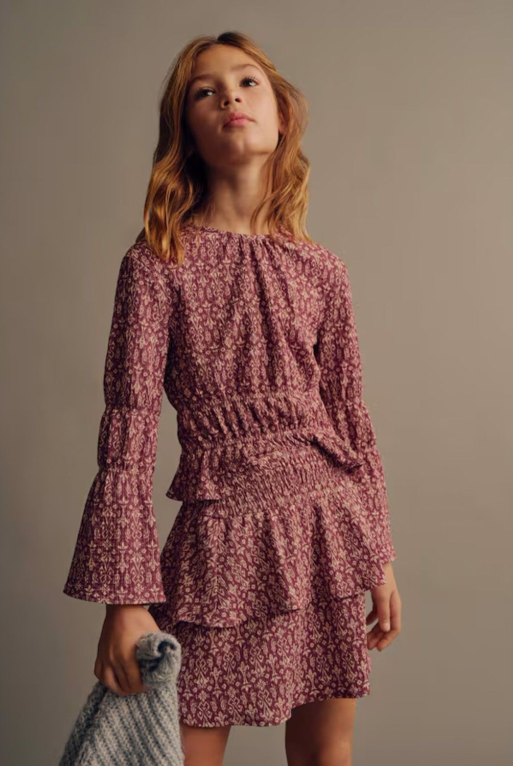 MANGO KIDS - Falda Estampada Volantes Niña Mango Kids