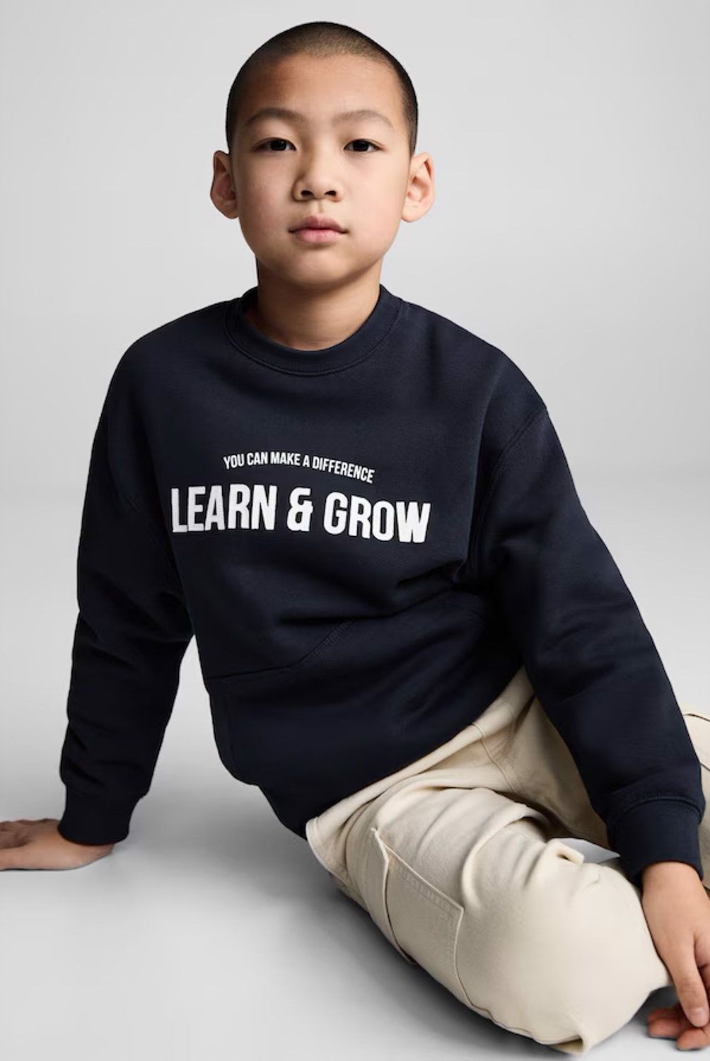 MANGO KIDS - Polerón Estampada Lettering Niño Mango Kids