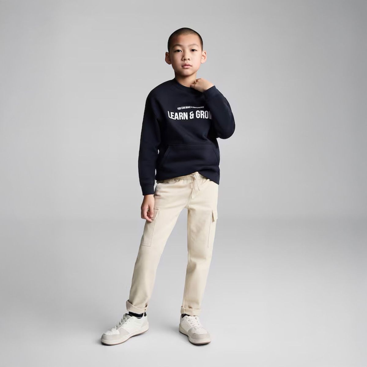 MANGO KIDS - Polerón Estampada Lettering Niño Mango Kids