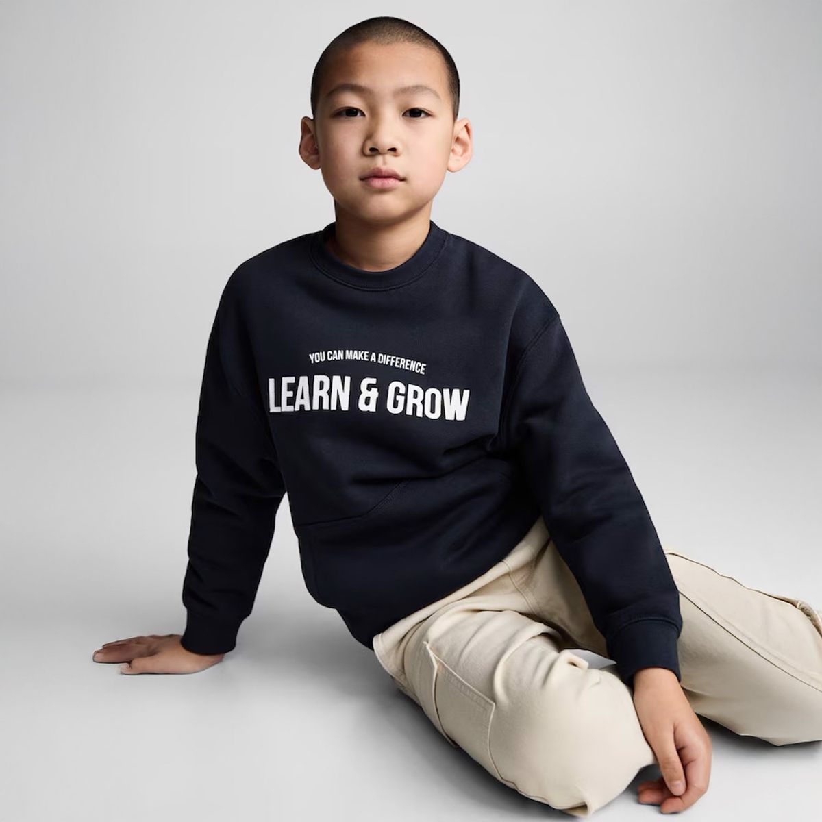 MANGO KIDS - Polerón Estampada Lettering Niño Mango Kids