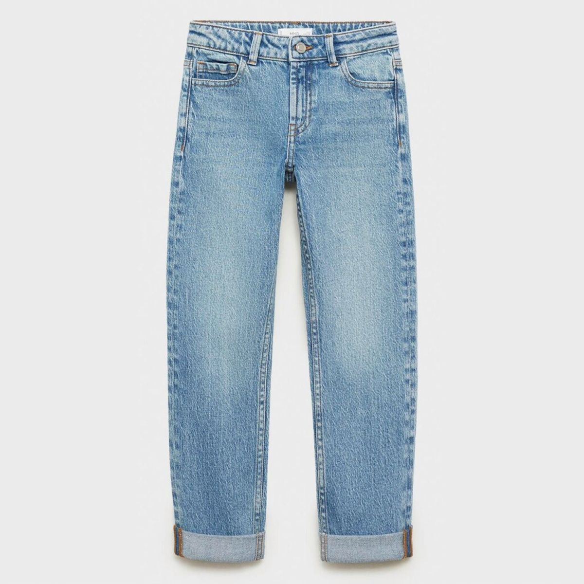 MANGO KIDS - Jeans Rectos Bajo Vuelta Niño Mango Kids