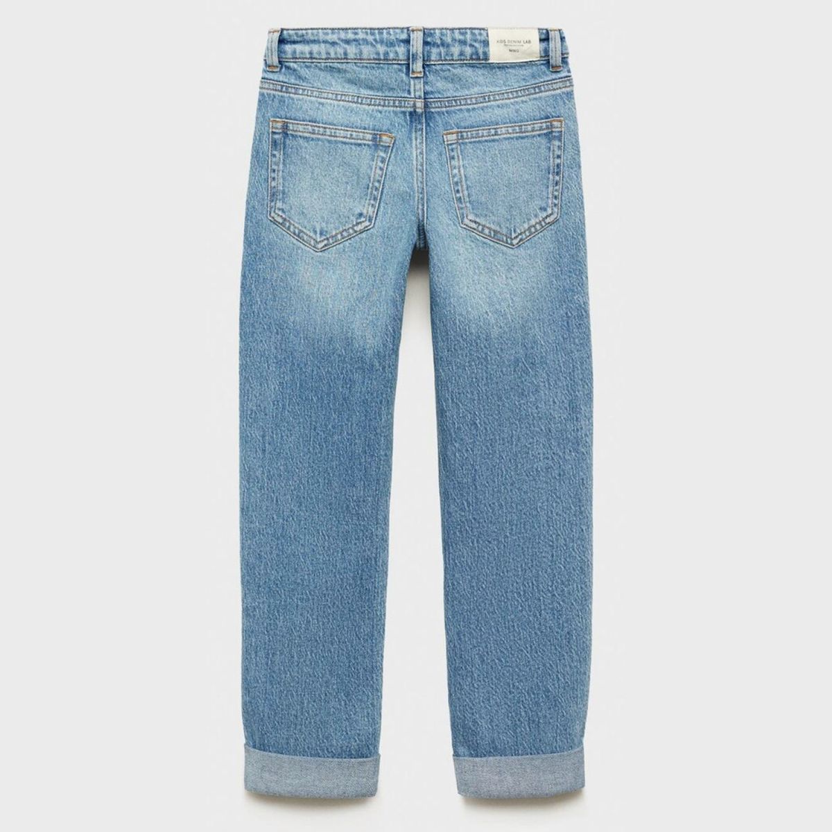 MANGO KIDS - Jeans Rectos Bajo Vuelta Niño Mango Kids