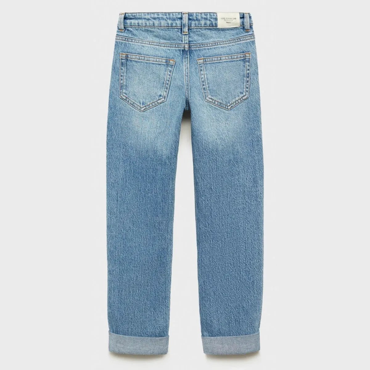 MANGO KIDS - Jeans Rectos Bajo Vuelta Niño Mango Kids