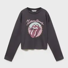 MANGO KIDS - Polera The Rolling Stones Niña
