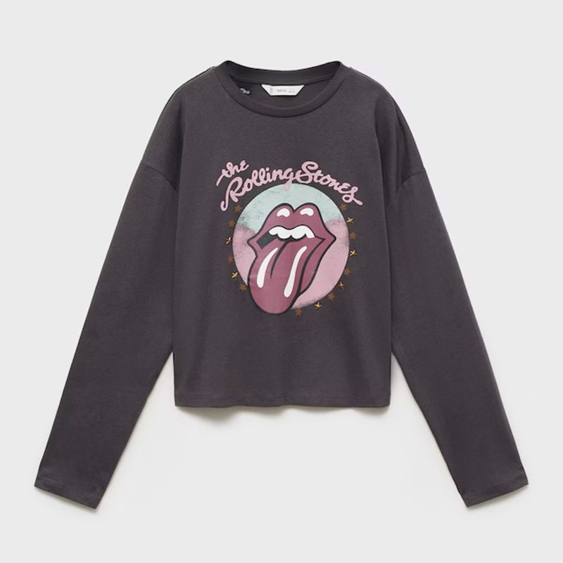 MANGO KIDS - Polera The Rolling Stones Niña Mango Kids