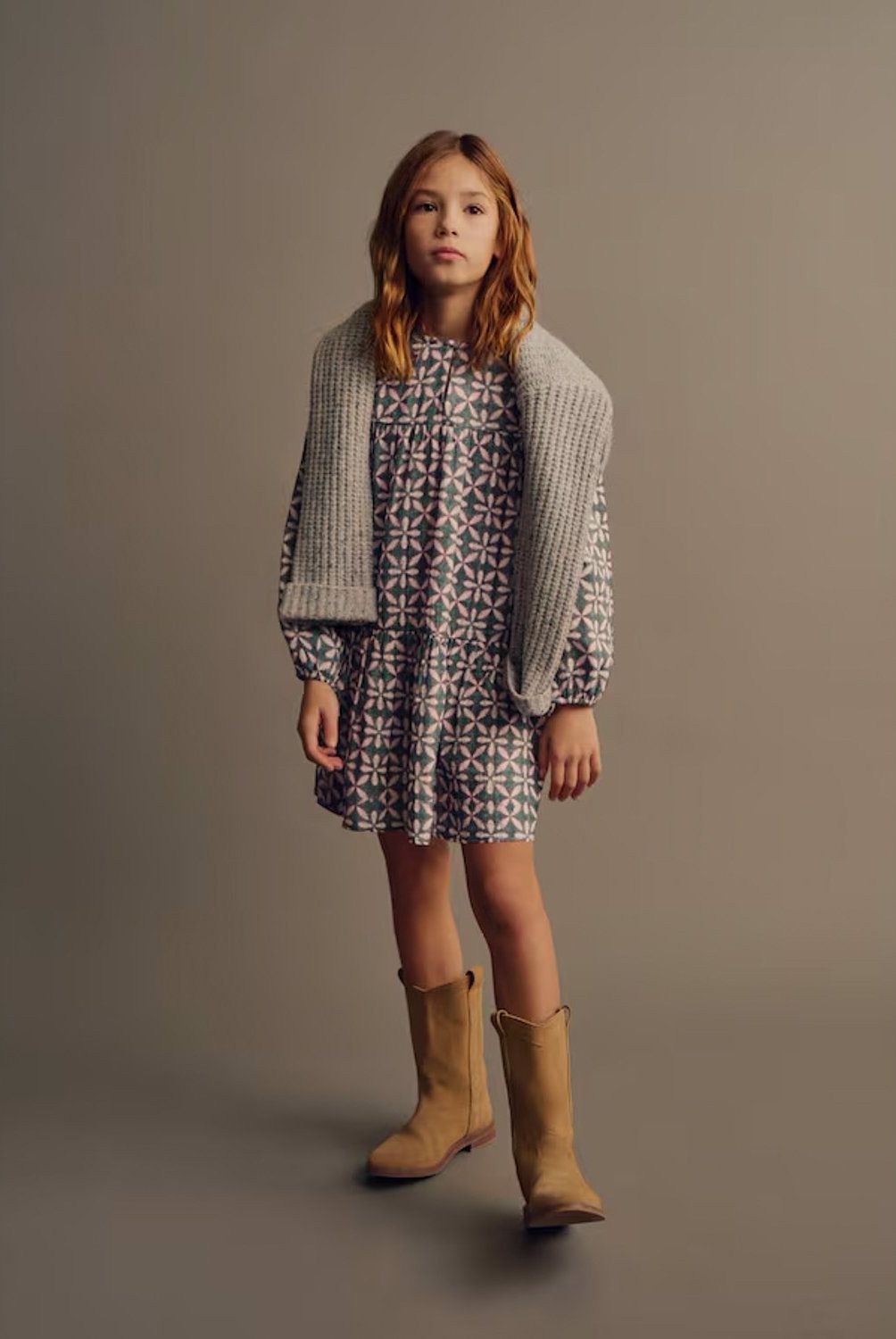 MANGO KIDS - Vestido Estampado Volantes Niña Mango Kids