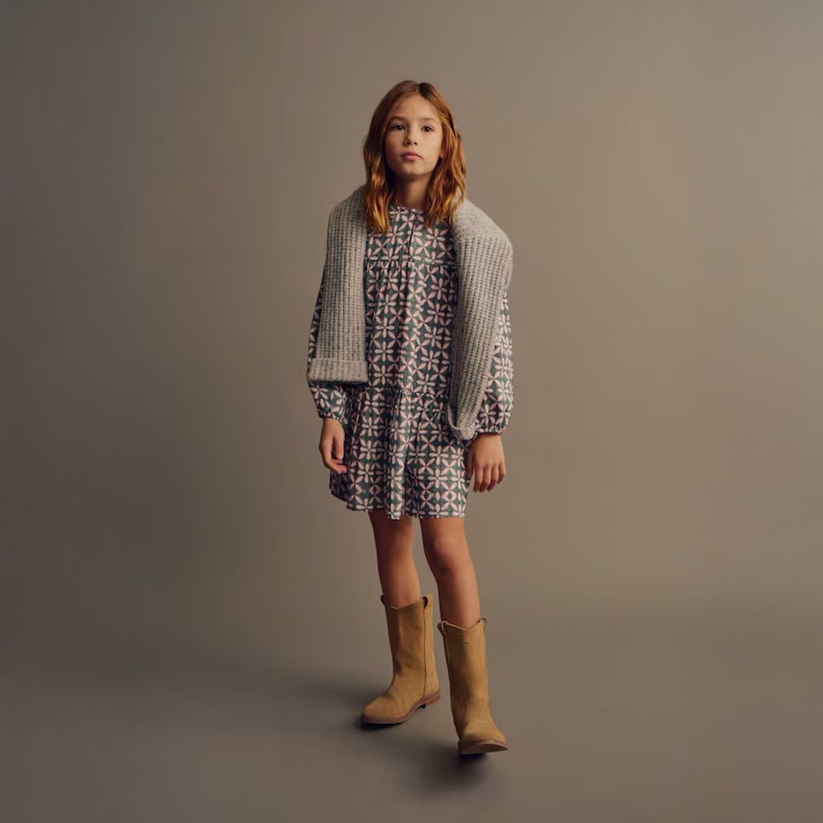 MANGO KIDS - Vestido Estampado Volantes Niña Mango Kids