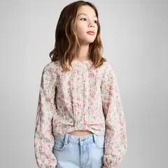 MANGO KIDS - Blusa Estampado Flores Niña