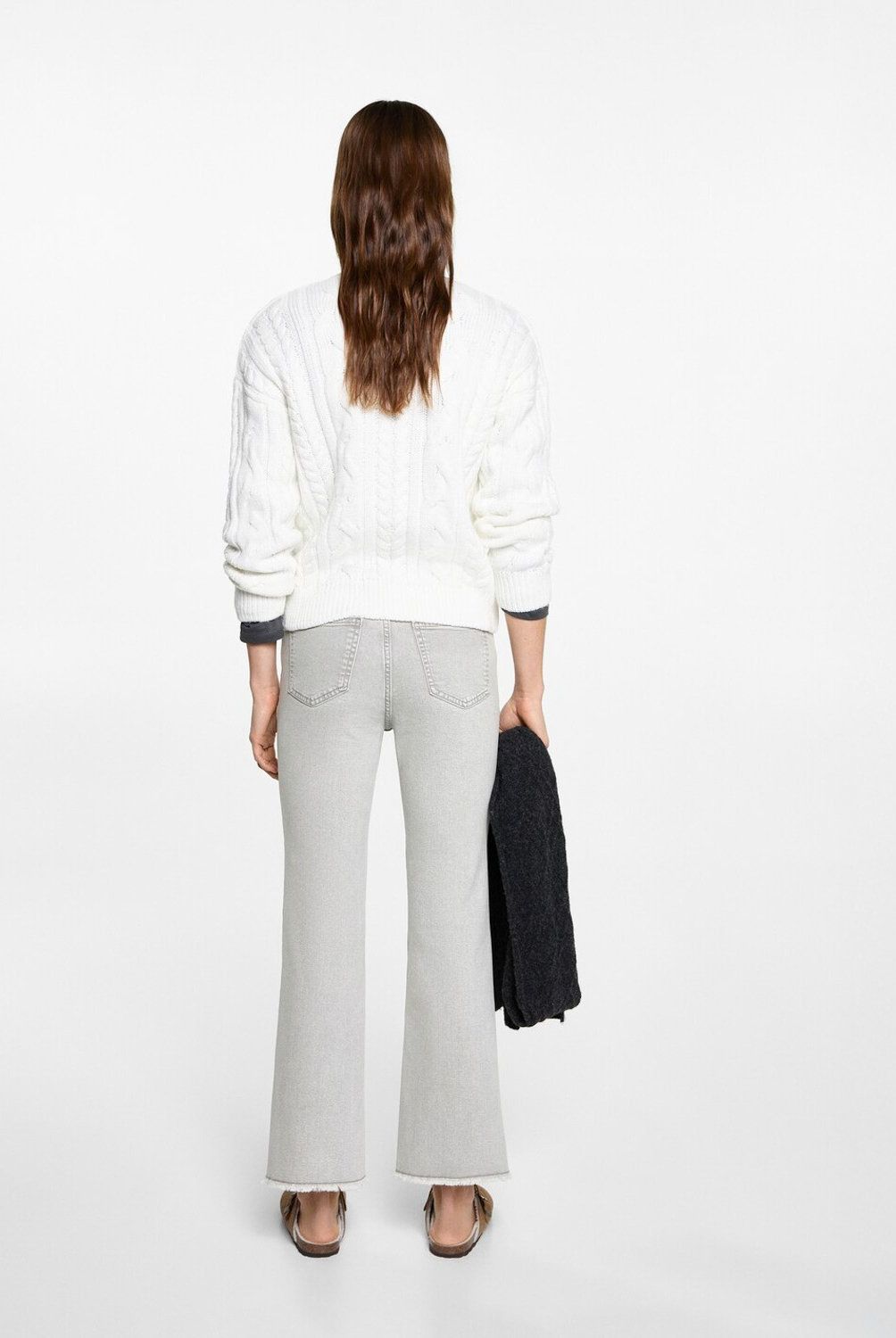 MANGO TEEN - Jeans Flare Crop Mujer Mango Teen