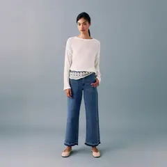 MANGO TEEN - Jeans Culotte Bolsillos Mujer
